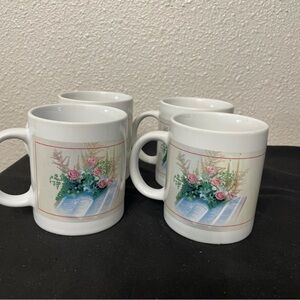 Serenity Prayer Cup Mug With Bible and Roses Image 10oz.